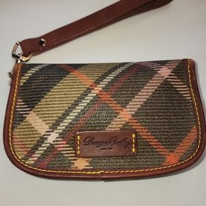 Vintage Dooney and Bourke  Plaid Wristlet Mint Condition